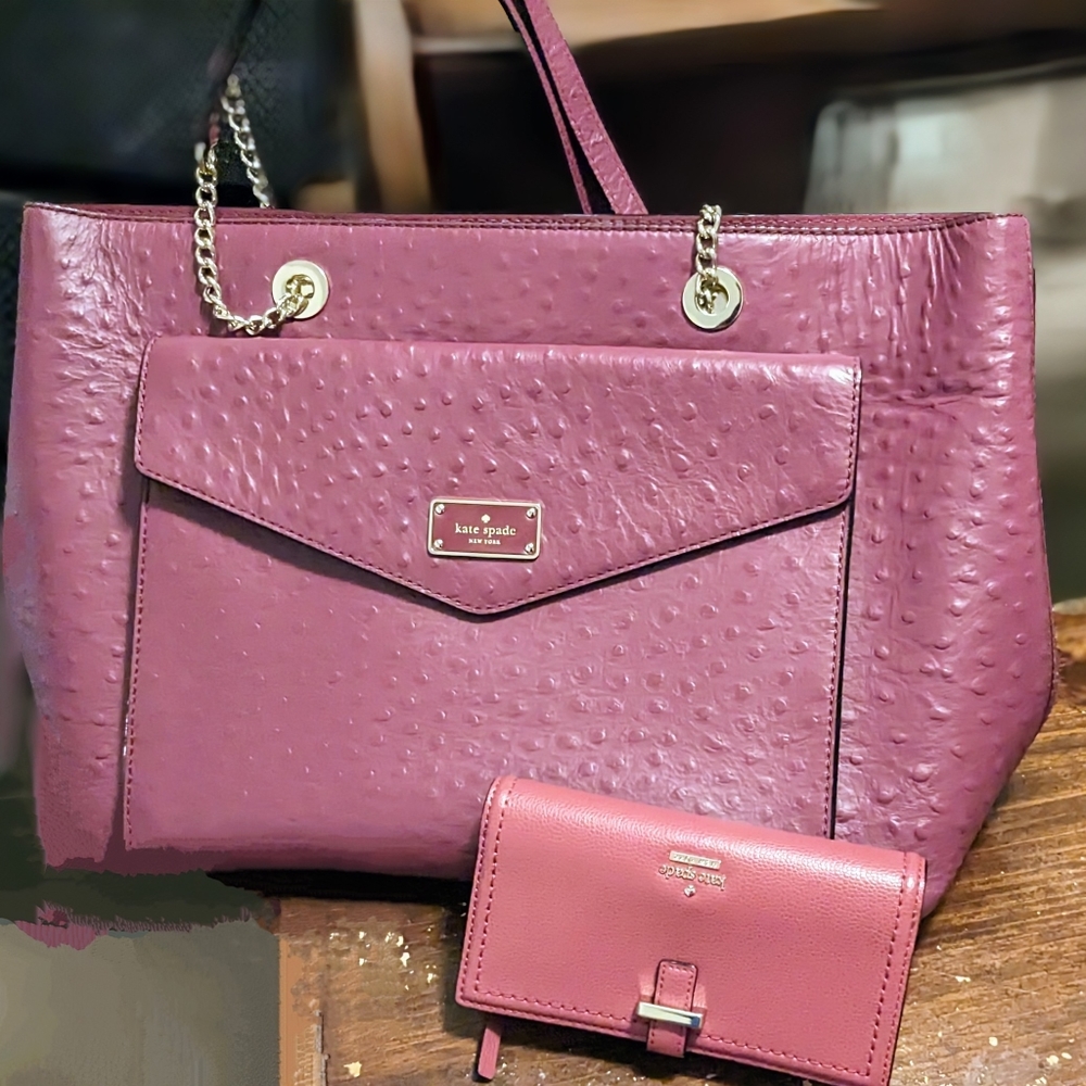 Kate Spade bag and leather wallet set